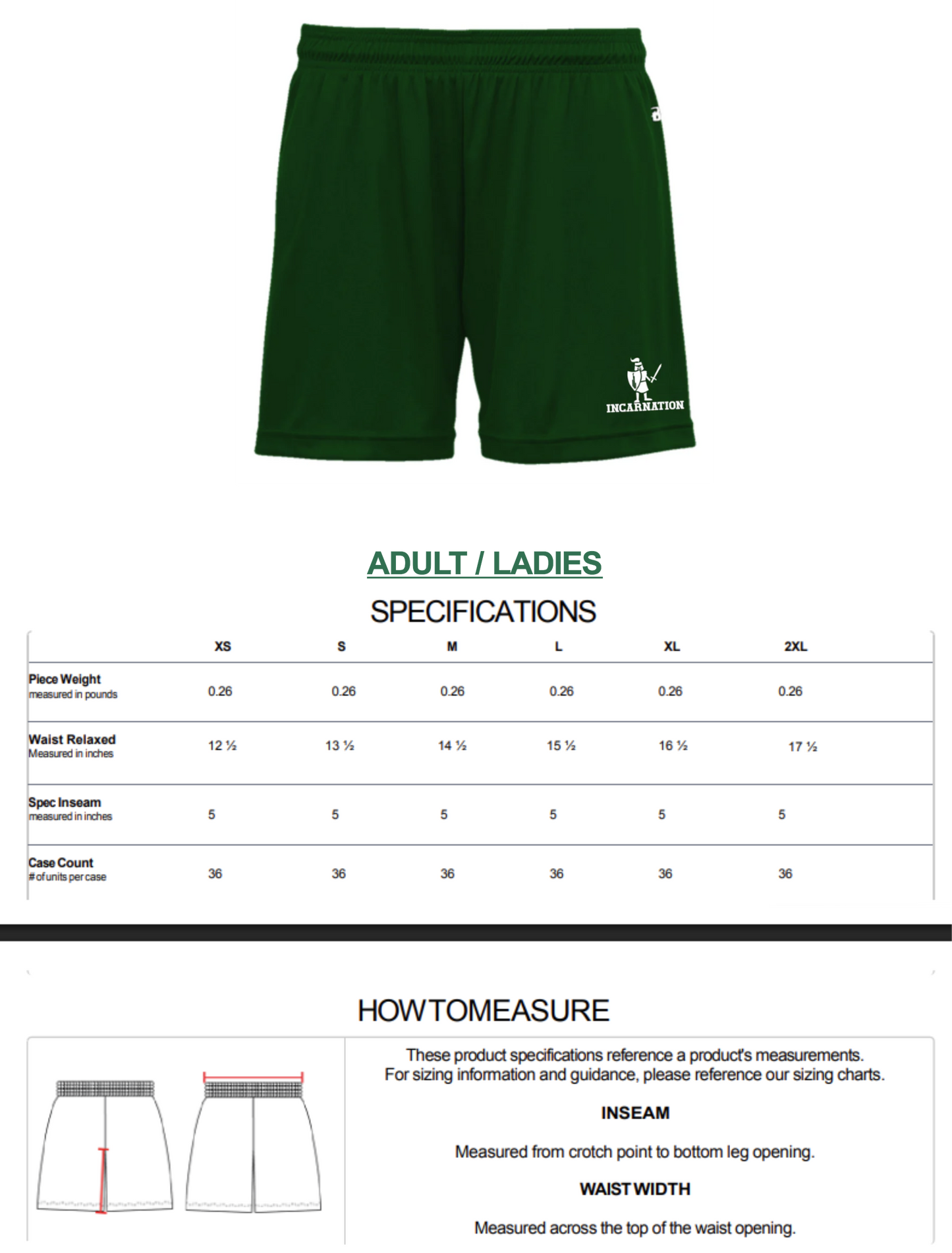 Gym Uniform Shorts - Womens