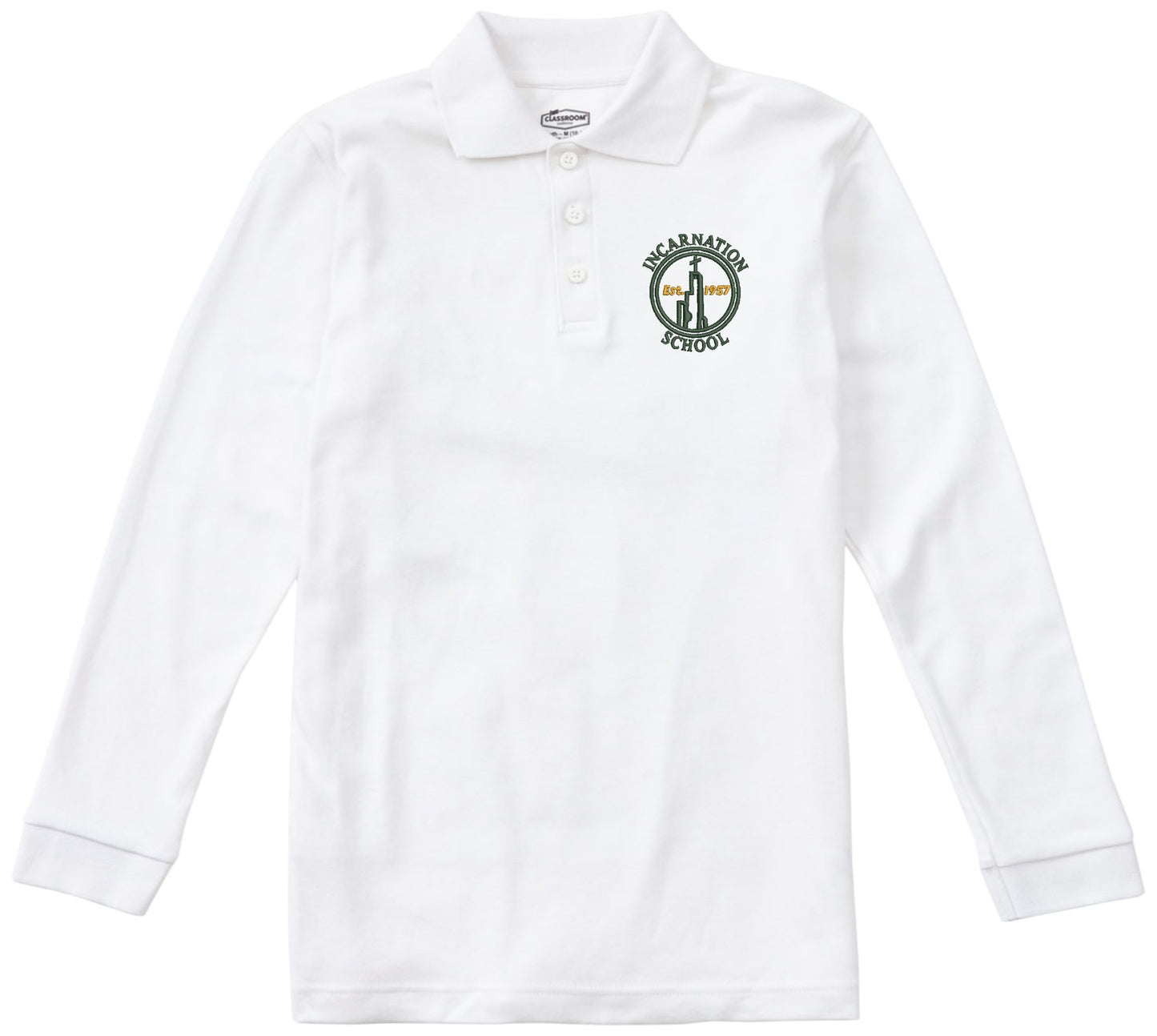 Long Sleeve Interlock Polo - YOUTH